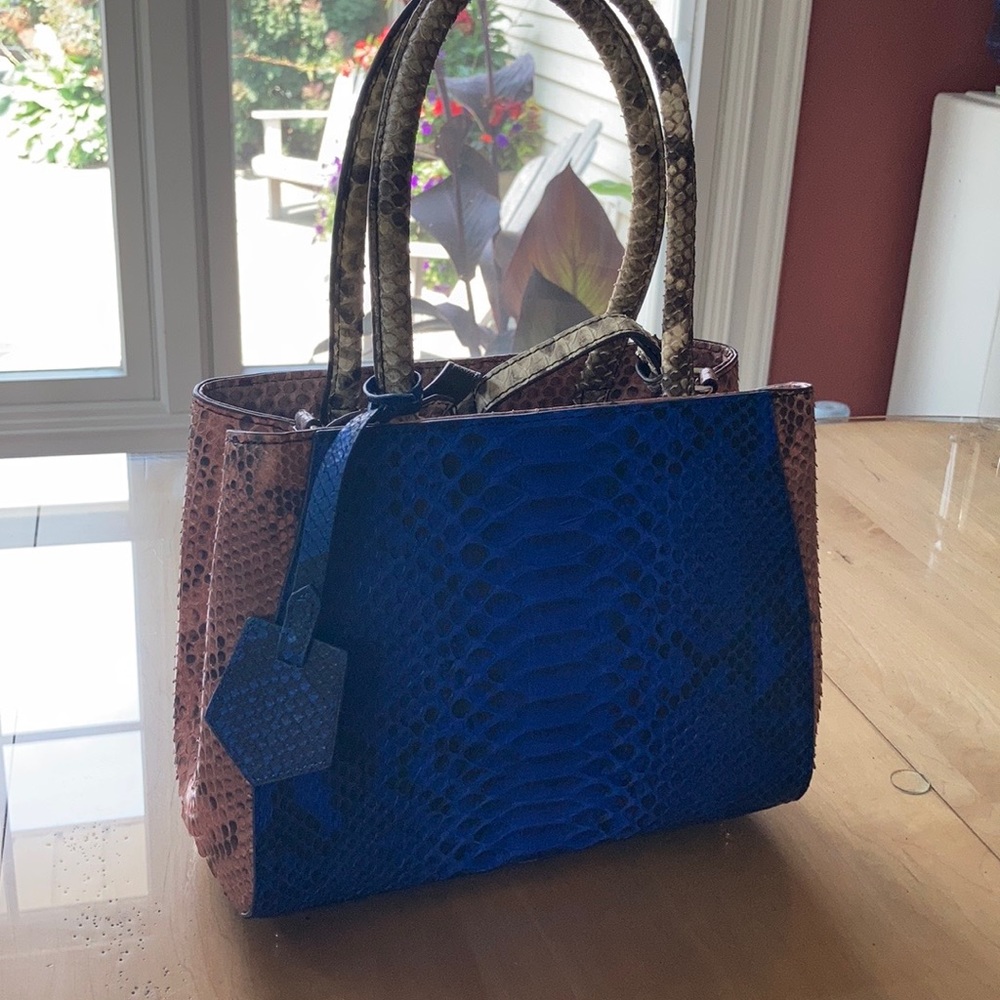 Python Skin Handbag/Shoulder Bag - image 1